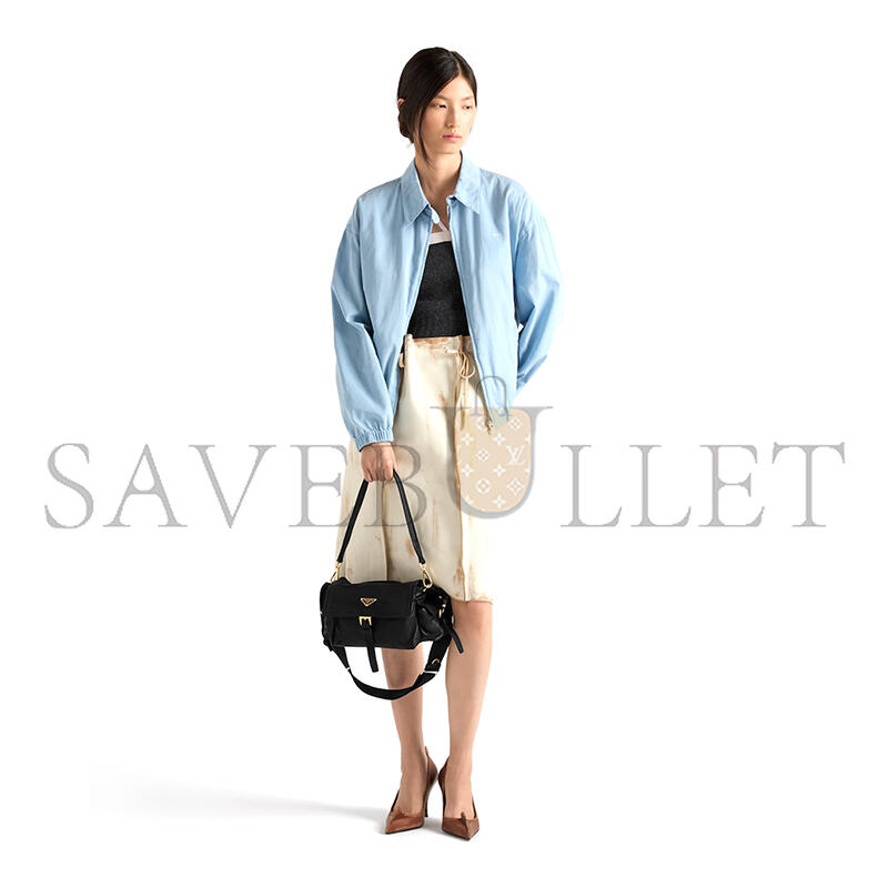 PRADA EXPLORE MEDIUM NAPPA LEATHER SHOULDER BAG WITH FLAP 1BD394 (30*14*10cm) PRADA EXPLORE MEDIUM NAPPA LEATHER SHOULDER BAG WITH FLAP 1BD394 (30*14*10cm)